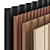 Seamless Wood Panel Set - High Resolution Oak Texture - 3D Model 3D model small image 1