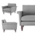 Sophisticated MARQ Pierce Armchair 3D model small image 4