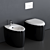 Moai Ceramic WC & Bidet 3D model small image 5