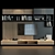 Versatile TV Wall | Customizable Décor 3D model small image 1