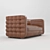 Luxurious Collins Leather Sofa 3D model small image 2