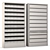 Metal Blinds Cigarette Display Case 3D model small image 2