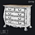 LoftDesigne 438 Model Wood Chest of Drawers 3D model small image 1