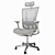 Ergonomic Mesh Office Chair: Enhance Posture 3D model small image 1