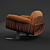 Elegant Executive Lounge Chair 3D model small image 4