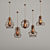 Versatile Pendant Light Set: Five Unique Styles 3D model small image 2