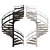 Modern Spiral Staircase 3D model small image 1