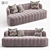 Elegant Shell Sofa: Customizable and Comfortable 3D model small image 1