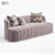 Elegant Shell Sofa: Customizable and Comfortable 3D model small image 4