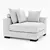 Elegant Clifford Corner Sofa 3D model small image 2