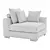 Elegant Clifford Corner Sofa 3D model small image 5