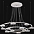 Adjustable Metallic Suspension Lamp 3D model small image 3