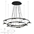 Adjustable Metallic Suspension Lamp 3D model small image 5