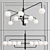 Berka Pendant Light: Modern Metal and Glass Lighting 3D model small image 2