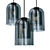 Aria01 Double Glass Pendant Light 3D model small image 1