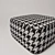 Elegant Minotti Davis Pouf 3D model small image 1