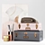 Vintage-inspired Elori Suitcase Chest Set 3D model small image 1