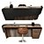 Luxury Italian Design: Riva 1920 Klip Table & Lamborghini Gioconda Chair 3D model small image 1