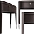 Grand Console with Drawers: Elegant and Functional 3D model small image 2