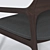Wooden Fabric Chair 3D model small image 7