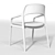 Wooden Fabric Chair 3D model small image 8