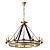 Industrial Luxury Brass Pendant Light 3D model small image 1