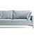 Elegant Novamobili Reef Sofa: Perfect for Two 3D model small image 2
