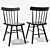 Sleek Dining Set: IKEA Table & Chairs 3D model small image 4