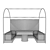  Sleek Modern Restaurant Seating 3D model small image 3