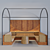  Sleek Modern Restaurant Seating 3D model small image 4