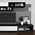 Modern TV Stand Set 094 3D model small image 2
