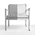 Sleek Cargo Lounge Chair: Max2015, OBJ, Vray Next 3D model small image 3