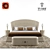 Turri Vogue Bed Set - Elegant Italian Furniture Set 3D model small image 1