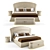 Turri Vogue Bed Set - Elegant Italian Furniture Set 3D model small image 8