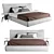 Modern Rever Poliform Bed 3D model small image 1