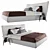 Modern Rever Poliform Bed 3D model small image 2