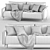 Modern Finland Sofa - Calligaris 3D model small image 5
