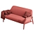 Italian Handmade Jade Little Sofa 3D model small image 5