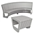 MMCITE Landscape Compact Park Benches 3D model small image 5