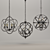 Elegant Triple Chandelier Orb 3D model small image 1