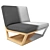 Elegant Leia Bosc Chair: Woodwork Masterpiece 3D model small image 5