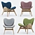 UMAGE Conversation Chair | Versatile & Stylish 3D model small image 1