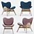 UMAGE Conversation Chair | Versatile & Stylish 3D model small image 2