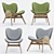 UMAGE Conversation Chair | Versatile & Stylish 3D model small image 3