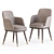 Stylish Misool Dining Armchair 3D model small image 1