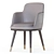 Stylish Misool Dining Armchair 3D model small image 3