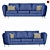 Realistic 3D Model Sofa - Complete with Materials 3D model small image 1