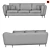 Realistic 3D Model Sofa - Complete with Materials 3D model small image 2