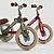 Vintage Blue Trybike: 2-in-1 Steel Tricycle & Balance Bike 3D model small image 4