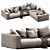 Elegant Flexform Grandemare Sectional 3D model small image 4